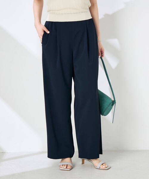 NOLLEY’S Sophi(ノーリーズソフィ)の「《セットアップ対応》NEW morisachiウォッシャブルツイルイージーワイドパンツ(その他パンツ・レディース・ホワイト/ネイビー/チャコールグレー・38/36/34)」の7枚目の写真