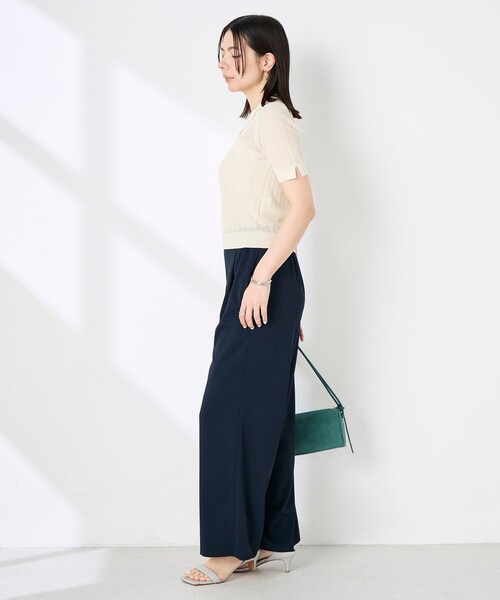 NOLLEY’S Sophi(ノーリーズソフィ)の「《セットアップ対応》NEW morisachiウォッシャブルツイルイージーワイドパンツ(その他パンツ・レディース・ホワイト/ネイビー/チャコールグレー・38/36/34)」の11枚目の写真