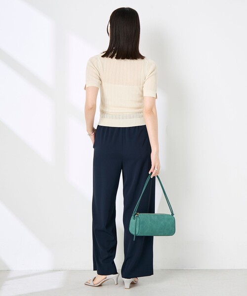 NOLLEY’S Sophi(ノーリーズソフィ)の「《セットアップ対応》NEW morisachiウォッシャブルツイルイージーワイドパンツ(その他パンツ・レディース・ホワイト/ネイビー/チャコールグレー・38/36/34)」の12枚目の写真