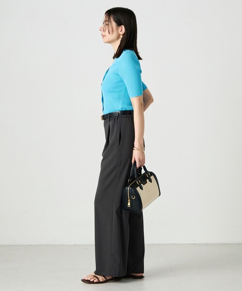NOLLEY’S Sophi(ノーリーズソフィ)の「《セットアップ対応》NEW morisachiウォッシャブルツイルイージーワイドパンツ(その他パンツ・レディース・ホワイト/ネイビー/チャコールグレー・38/36/34)」の20枚目の写真