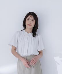 NATURAL BEAUTY BASIC | フロントタックブラウス半袖(シャツ/ブラウス)