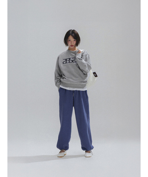 ANNEHEARTS(アンハーツ)の「Diagonal Wide Sweatpants_BLUE(スウェットパンツ・レディース・その他・SMALL)」の5枚目の写真