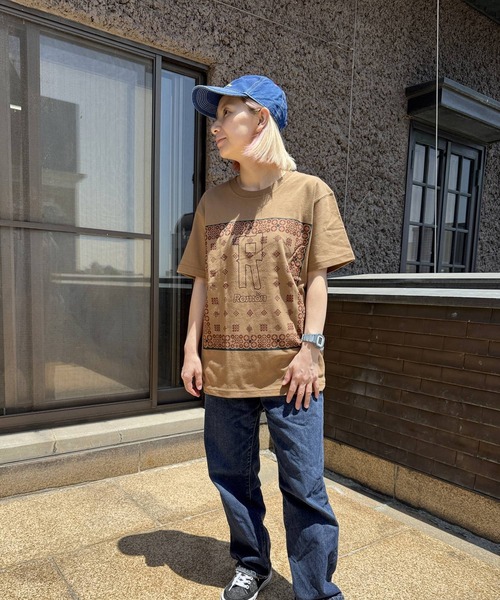 Romon（ロマン）の「ロマン【Romon】Standard T-shirts(bandana)（Tシャツ/カットソー・メンズ・ホワイト/ライトオリーブ/キャメル・L/M）」の8枚目の写真