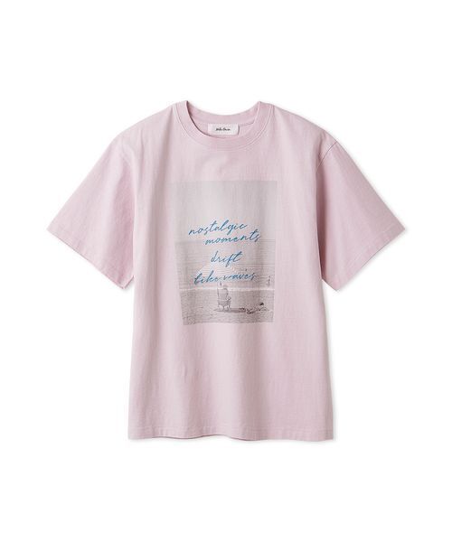 Mila Owen(ミラオーウェン)の「フォトプリントTシャツ(Tシャツ/カットソー・レディース・ピンク/ホワイト/ミント/チャコールグレー・F)」の4枚目の写真