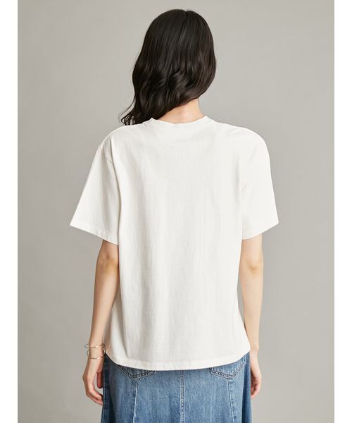 Mila Owen(ミラオーウェン)の「フォトプリントTシャツ(Tシャツ/カットソー・レディース・ピンク/ホワイト/ミント/チャコールグレー・F)」の7枚目の写真