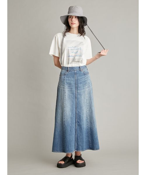 Mila Owen(ミラオーウェン)の「フォトプリントTシャツ(Tシャツ/カットソー・レディース・ピンク/ホワイト/ミント/チャコールグレー・F)」の20枚目の写真