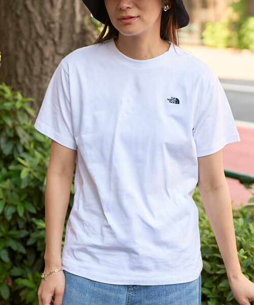 THE NORTH FACE(ザノースフェイス)の「THE NORTH FACE/ザ・ノース・フェイス S/S Flash Dry Nuptse Cotton Tee/ショートスリーブ フラッシュドライ ヌプシ コットン Tシャツ(Tシャツ/カットソー・レディース・ピンク/ホワイト/ブラック/ネイビー・LARGE/MEDIUM)」の6枚目の写真