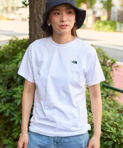 THE NORTH FACE(ザノースフェイス)の「THE NORTH FACE/ザ・ノース・フェイス S/S Flash Dry Nuptse Cotton Tee/ショートスリーブ フラッシュドライ ヌプシ コットン Tシャツ(Tシャツ/カットソー・レディース・ピンク/ホワイト/ブラック/ネイビー・LARGE/MEDIUM)」の9枚目の写真