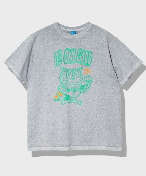 Good On（グッドオン）の「Good On/グッドオン　OWL SS TEE（Tシャツ/カットソー・メンズ・ブルー系その他/ライトグレー・LARGE/X-LARGE/MEDIUM）」の2枚目の写真