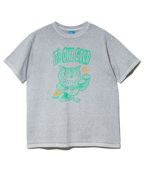 Good On（グッドオン）の「Good On/グッドオン　OWL SS TEE（Tシャツ/カットソー・メンズ・ブルー系その他/ライトグレー・LARGE/X-LARGE/MEDIUM）」の8枚目の写真