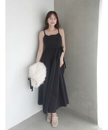 LAGUNAMOON | カシュクールボリュームキャミワンピース 【夏服】(ワンピース)
