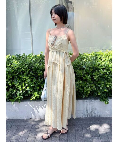 LAGUNAMOON（ラグナムーン）の「カシュクールボリュームキャミワンピース 【夏服】（ワンピース・レディース・イエロー/レッド/ブラック・MEDIUM/SMALL）」の21枚目の写真