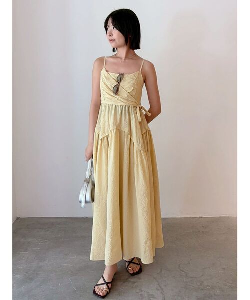LAGUNAMOON（ラグナムーン）の「カシュクールボリュームキャミワンピース 【夏服】（ワンピース・レディース・イエロー/レッド/ブラック・MEDIUM/SMALL）」の22枚目の写真