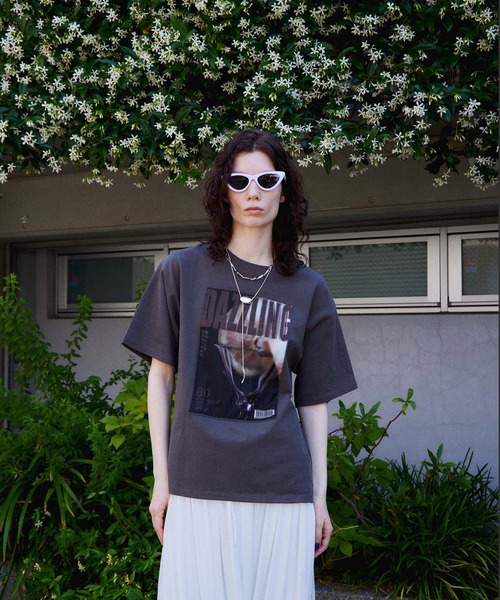 MAISON SPECIAL（メゾンスペシャル）の「3D Dazzling Print T-Shirt/3D DAZZILINGプリントTEE（Tシャツ/カットソー・レディース・ブルー/ホワイト/チャコールグレー/グレー・FREE）」の17枚目の写真