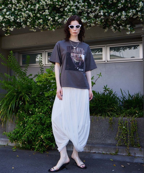 MAISON SPECIAL（メゾンスペシャル）の「3D Dazzling Print T-Shirt/3D DAZZILINGプリントTEE（Tシャツ/カットソー・レディース・ブルー/ホワイト/チャコールグレー/グレー・FREE）」の15枚目の写真