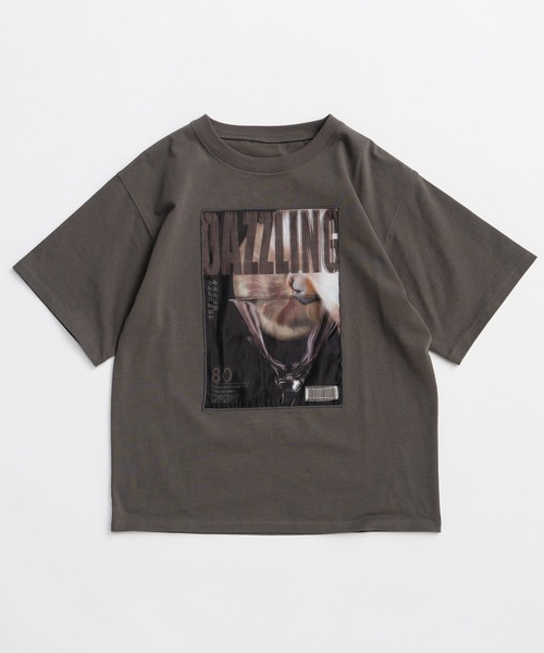 MAISON SPECIAL（メゾンスペシャル）の「3D Dazzling Print T-Shirt/3D DAZZILINGプリントTEE（Tシャツ/カットソー・レディース・ブルー/ホワイト/チャコールグレー/グレー・FREE）」の8枚目の写真