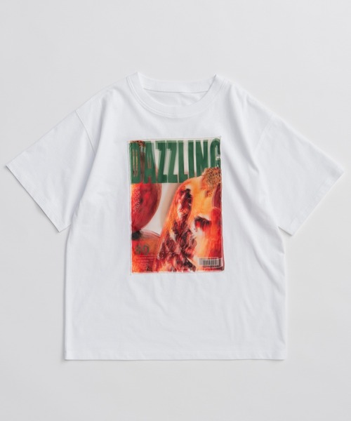 MAISON SPECIAL（メゾンスペシャル）の「3D Dazzling Print T-Shirt/3D DAZZILINGプリントTEE（Tシャツ/カットソー・レディース・ブルー/ホワイト/チャコールグレー/グレー・FREE）」の6枚目の写真