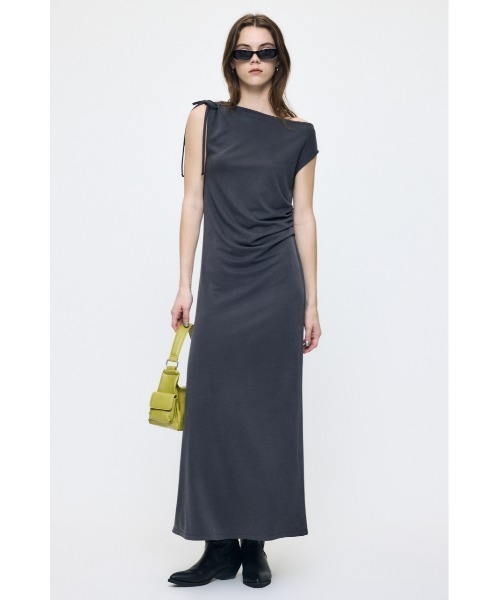ASSYMMETRY NECK JERSEY ドレス（ワンピース）｜MOUSSY（マウジー）の