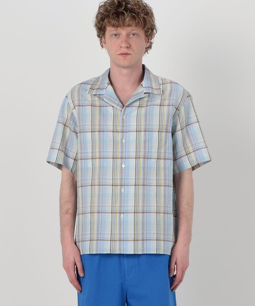 TOMORROWLAND (トゥモローランド)の「コットンリネン ダブルポケット半袖オープンカラーシャツ ALBIATE(シャツ/ブラウス・メンズ・ブルー系その他/ブラウン系その他/ブルー系その他2・XS/S/M)」の6枚目の写真