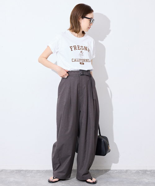 Champion(チャンピオン)の「《追加》Champion/チャンピオン SLOBE別注 ロゴTシャツ(Tシャツ/カットソー・レディース・ピンク/ホワイト/ネイビー・FREE)」の11枚目の写真