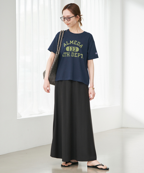 Champion(チャンピオン)の「《追加》Champion/チャンピオン SLOBE別注 ロゴTシャツ(Tシャツ/カットソー・レディース・ピンク/ホワイト/ネイビー・FREE)」の14枚目の写真