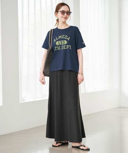 Champion(チャンピオン)の「《追加》Champion/チャンピオン SLOBE別注 ロゴTシャツ(Tシャツ/カットソー・レディース・ピンク/ホワイト/ネイビー・FREE)」の15枚目の写真