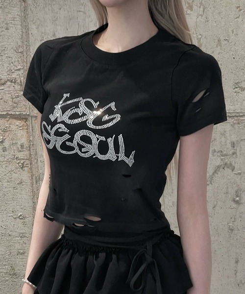 Damage Reinstornkropped T‑shirt
