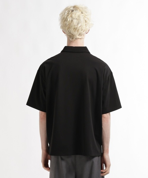 HARE(ハレ)の「【接触冷感】モノグラムシシュウポロカット(ポロシャツ・メンズ・ブラック/ホワイト/グリーン・FREE)」の12枚目の写真