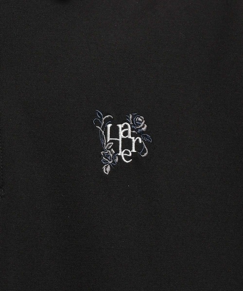 HARE(ハレ)の「【接触冷感】モノグラムシシュウポロカット(ポロシャツ・メンズ・ブラック/ホワイト/グリーン・FREE)」の6枚目の写真