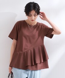 OPAQUE.CLIP（オペークドットクリップ）の「ペプラムドッキングカットソー【洗濯機OK】（Tシャツ/カットソー）」