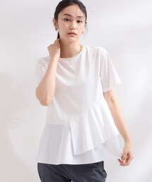 OPAQUE.CLIP | ペプラムドッキングカットソー【洗濯機OK】(Tシャツ/カットソー)