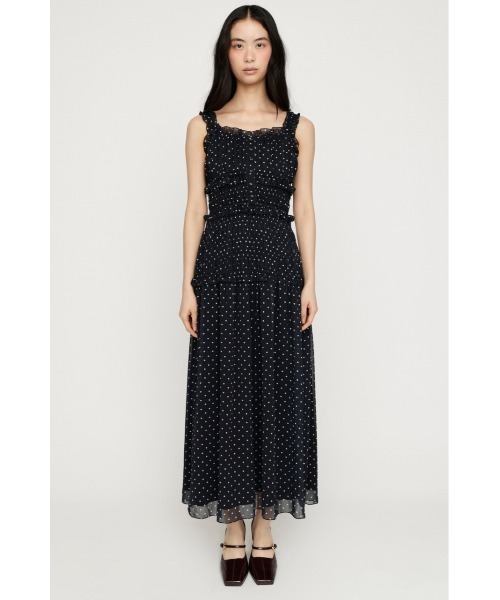 SLY(スライ)の「SHIRRING FRILL DRESS シャーリングフリルドレス 夏服 秋服(ワンピース・レディース・レッド/ブラック系その他2/ブラック・FREE)」の12枚目の写真