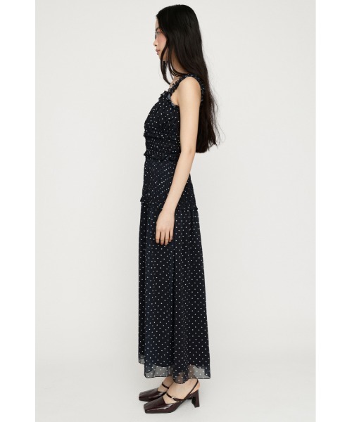 SLY(スライ)の「SHIRRING FRILL DRESS シャーリングフリルドレス 夏服 秋服(ワンピース・レディース・レッド/ブラック系その他2/ブラック・FREE)」の13枚目の写真