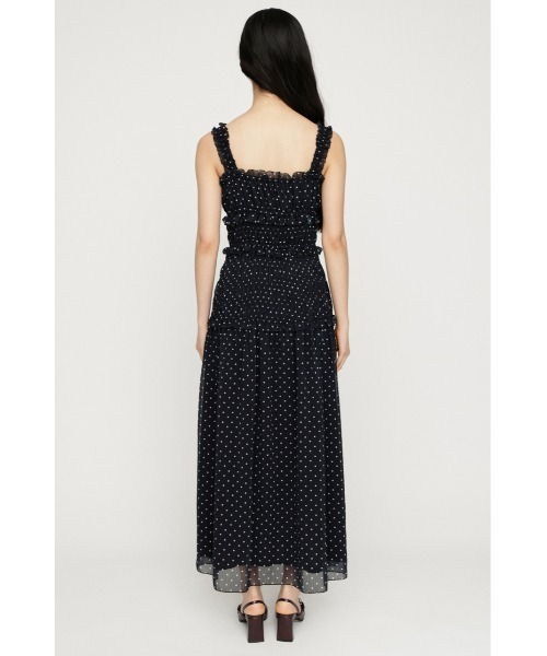 SLY(スライ)の「SHIRRING FRILL DRESS シャーリングフリルドレス 夏服 秋服(ワンピース・レディース・レッド/ブラック系その他2/ブラック・FREE)」の6枚目の写真