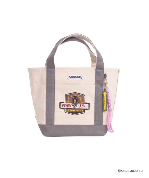 ジョジョの奇妙な冒険(ジョジョノキミョウナボウケン)の「【ジョジョの奇妙な冒険×OUTDOOR PRODUCTS】スタンドモチーフトートバッグ(トートバッグ・レディース・ライトグレー/ブルー/ベージュ/ブラック・FREE)」の11枚目の写真