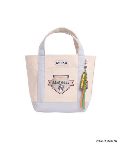 ジョジョの奇妙な冒険(ジョジョノキミョウナボウケン)の「【ジョジョの奇妙な冒険×OUTDOOR PRODUCTS】スタンドモチーフトートバッグ(トートバッグ・レディース・ライトグレー/ブルー/ベージュ/ブラック・FREE)」の13枚目の写真