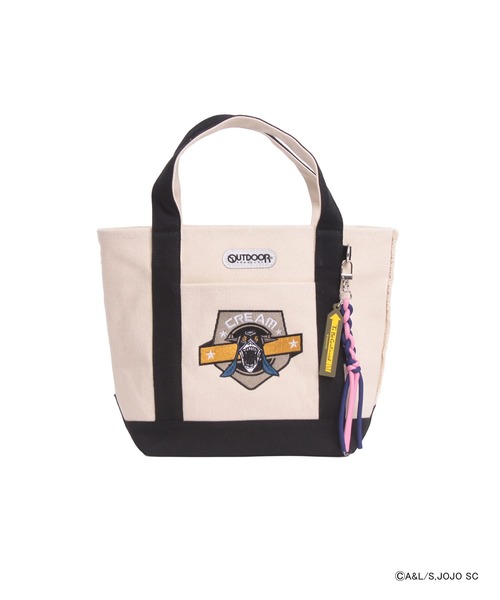 ジョジョの奇妙な冒険(ジョジョノキミョウナボウケン)の「【ジョジョの奇妙な冒険×OUTDOOR PRODUCTS】スタンドモチーフトートバッグ(トートバッグ・レディース・ライトグレー/ブルー/ベージュ/ブラック・FREE)」の10枚目の写真
