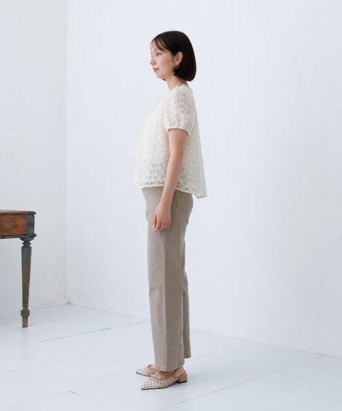 flower(フラワー)の「タイニーハートパンツ(デニムパンツ・レディース・アイボリー/ベージュ・SMALL/MEDIUM)」の17枚目の写真
