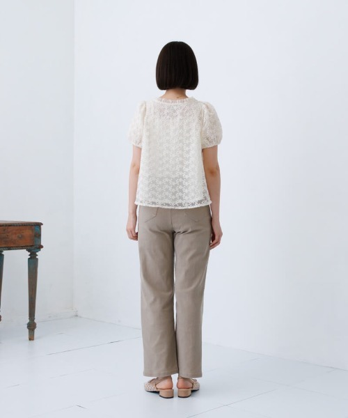 flower(フラワー)の「タイニーハートパンツ(デニムパンツ・レディース・アイボリー/ベージュ・SMALL/MEDIUM)」の18枚目の写真