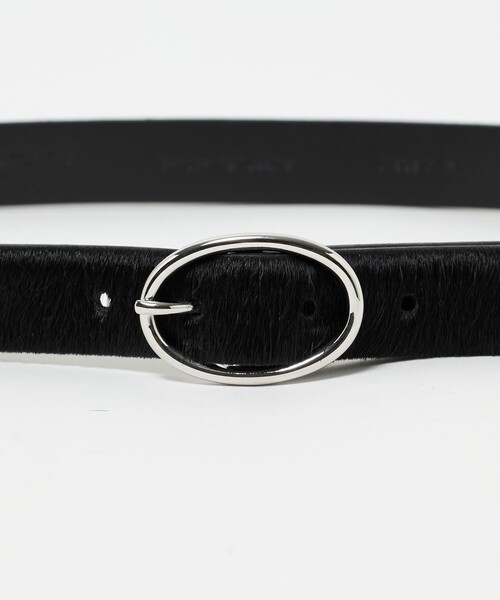 Anderson's（アンダーソンズ）の「【別注】＜Anderson’s＞ オーバルバックル ベルト 25MM（ベルト・メンズ・ブラック・80ｃｍ/95cm/90cm/85cm）」の3枚目の写真