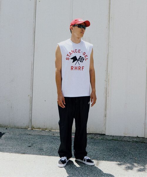 STANCE SEOUL（スタンス・ソウル）の「RHRF FLAG SLEEVELESS TOP (HEATHER GREY)（Tシャツ/カットソー・レディース・その他・LARGE/MEDIUM/SMALL）」の2枚目の写真