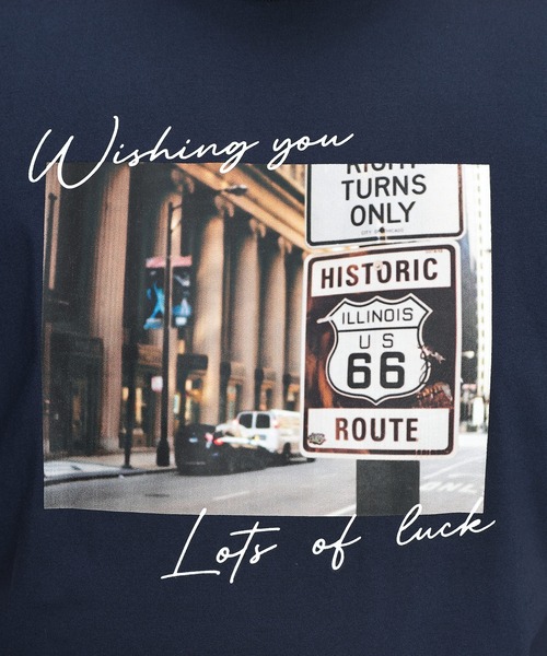 B&T CLUB(ビーティークラブ)の「Tシャツ 半袖 メンズ 大きいサイズ ROUTE66フォトプリント クルーネック カットソー B&T CLUB (ビーアンドティークラブ)(Tシャツ/カットソー・メンズ・ライトグレー/ネイビー・X2(4L~5L)/X3(6L~7L)/X1(3L~4L)/X4(8L~9L))」の17枚目の写真