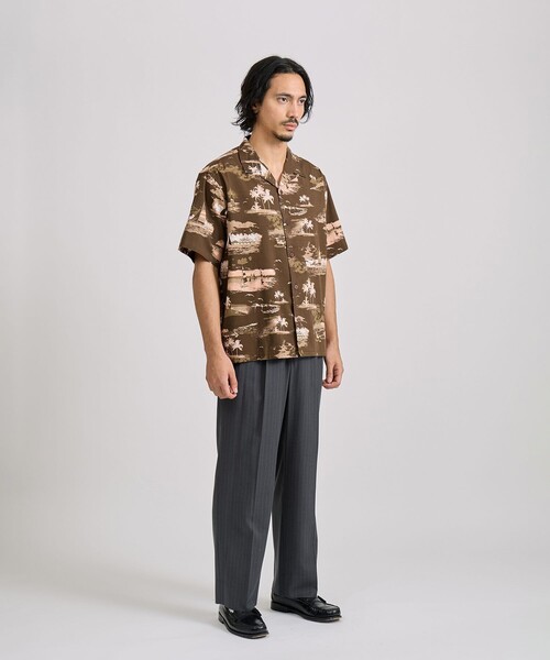 Saturdays NYC(サタデーズ ニューヨークシティ )の「Canty Aloha SS Shirt(シャツ/ブラウス・メンズ・ダークブラウン/キナリ・M/L/S)」の11枚目の写真