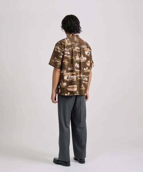 Saturdays NYC(サタデーズ ニューヨークシティ )の「Canty Aloha SS Shirt(シャツ/ブラウス・メンズ・ダークブラウン/キナリ・M/L/S)」の12枚目の写真