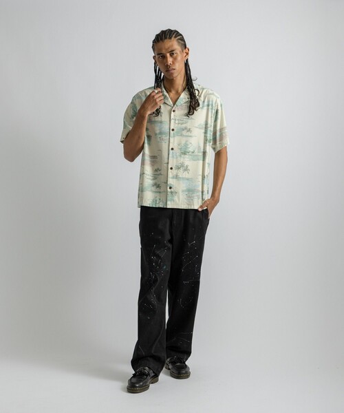 Saturdays NYC(サタデーズ ニューヨークシティ )の「Canty Aloha SS Shirt(シャツ/ブラウス・メンズ・ダークブラウン/キナリ・M/L/S)」の15枚目の写真