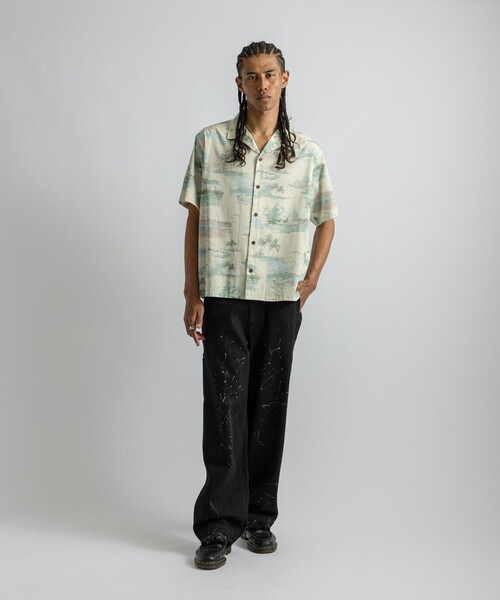 Saturdays NYC(サタデーズ ニューヨークシティ )の「Canty Aloha SS Shirt(シャツ/ブラウス・メンズ・ダークブラウン/キナリ・M/L/S)」の17枚目の写真