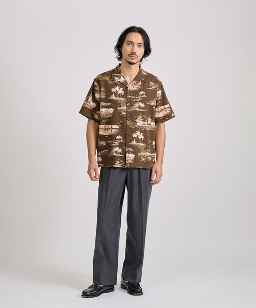 Saturdays NYC(サタデーズ ニューヨークシティ )の「Canty Aloha SS Shirt(シャツ/ブラウス・メンズ・ダークブラウン/キナリ・M/L/S)」の18枚目の写真