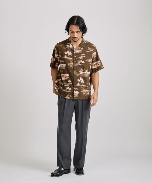 Saturdays NYC(サタデーズ ニューヨークシティ )の「Canty Aloha SS Shirt(シャツ/ブラウス・メンズ・ダークブラウン/キナリ・M/L/S)」の19枚目の写真