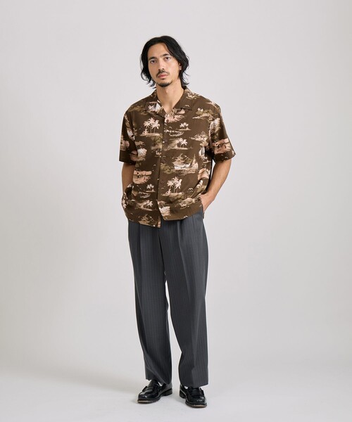 Saturdays NYC(サタデーズ ニューヨークシティ )の「Canty Aloha SS Shirt(シャツ/ブラウス・メンズ・ダークブラウン/キナリ・M/L/S)」の20枚目の写真