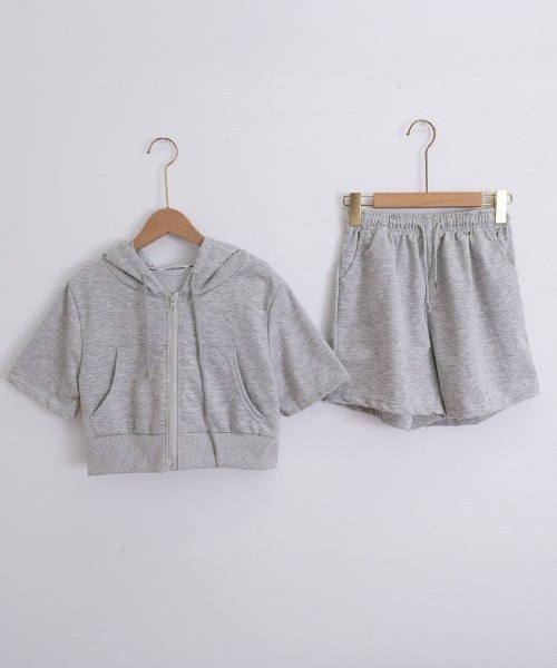 Miniministore(ミニミニストア)の「スウェットセットアップレディース半袖夏服(セットアップ・レディース・ブラック/グレー/ライトグレー・L/M)」の21枚目の写真